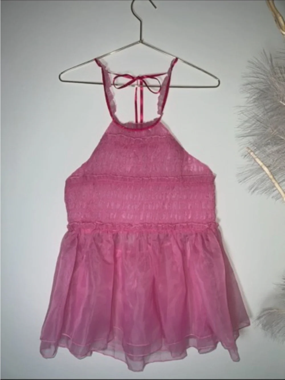 Free People Cupcake Cutie Halter Top nwot Pink Large